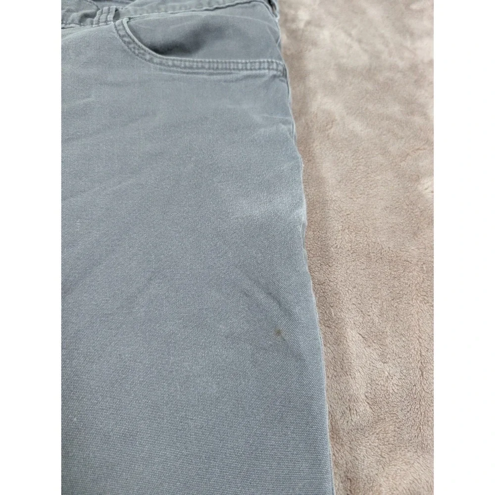 Carhartt Work Pants Mens 34x32 Gray Rugged Flex Relaxed Fit Canvas BN2517-M